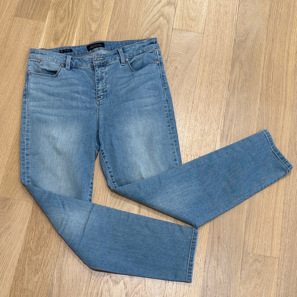 Talbots Flawless Five Pocket Classic Blue Denim Slim Ankle Jean size 10
